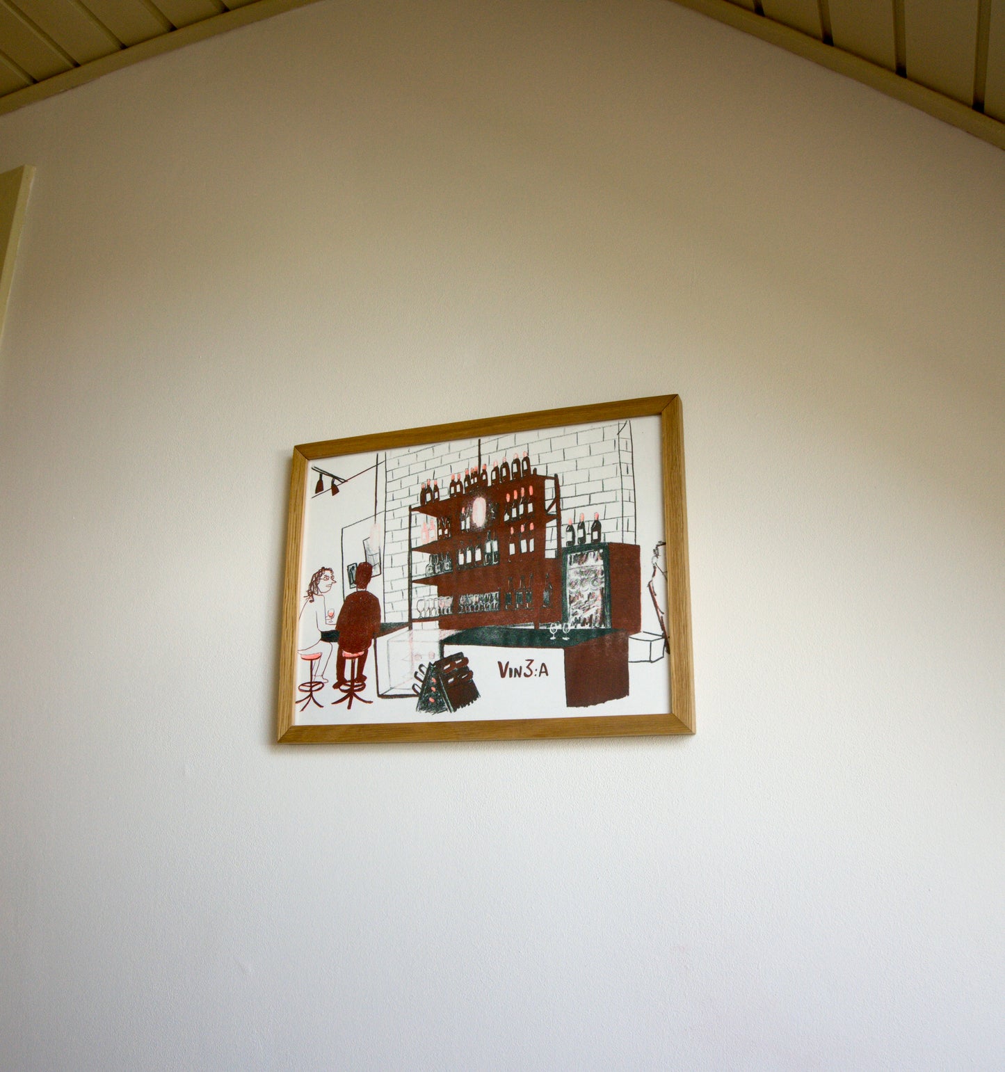 Plakat - Gæster på Vinbar (Limited Edition Risografi) - A3