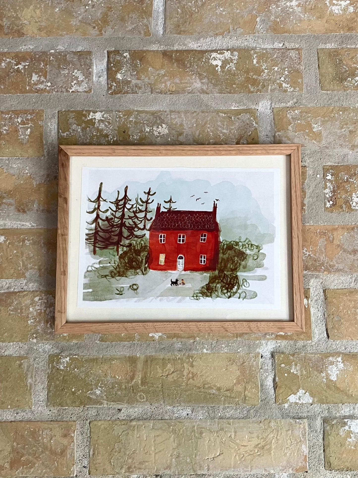 Plakat - Rødt Hus i Skoven - A5