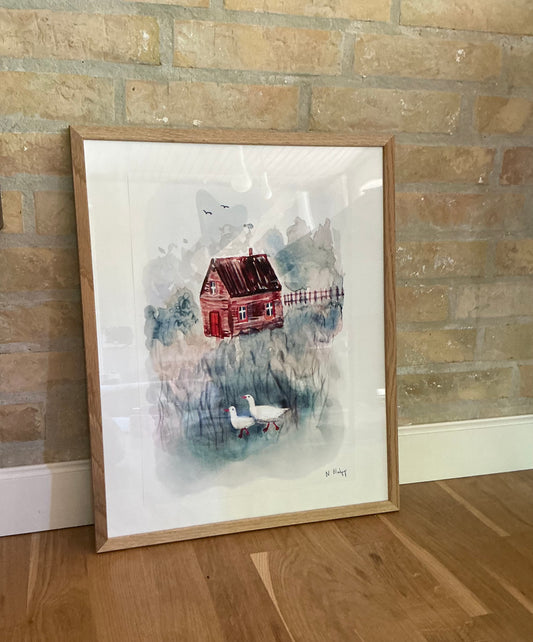 To Gæs - Kunstplakat - A3